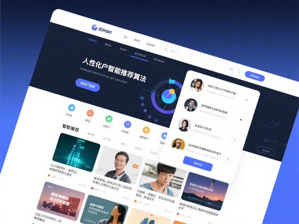 此外，网站采用了智能推荐算法功能，通过分析用户行为