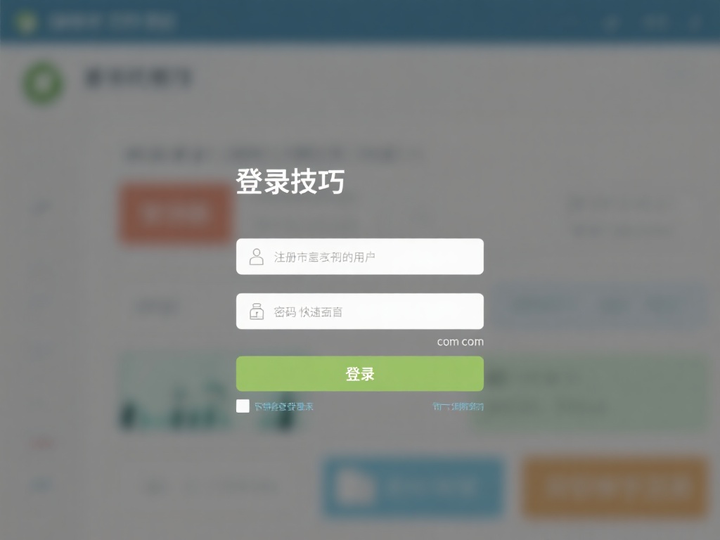 登录技巧：
在登录页面输入注册时填写的用户名和密